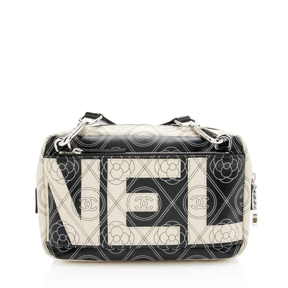 Chanel Coated Canvas Camellia Camera Bag - Picture 3 of 15